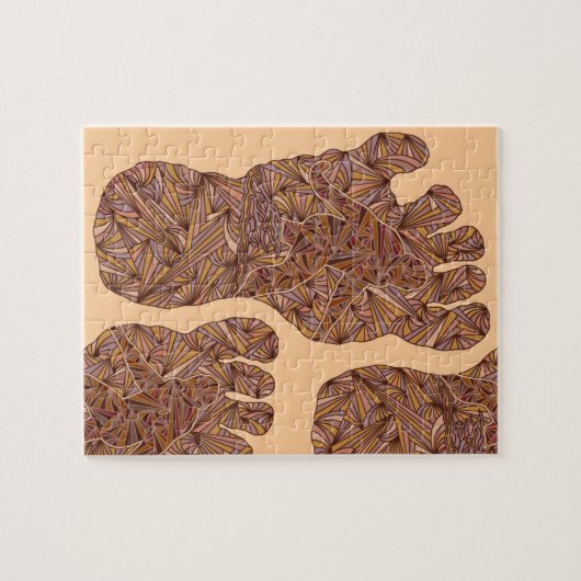 Sasquatch Track Bigfoot Fun Legpuzzel (Horizontaal)
