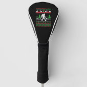 Sasquatch Ugly Kerstmis Golfheadcover (Voorkant)
