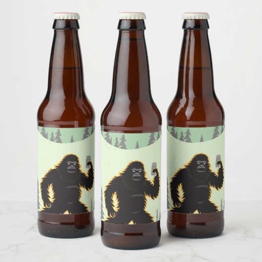 Sasquatch Verjaardag Bier Etiket (Flessen)