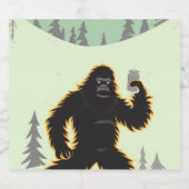 Sasquatch Verjaardag Bier Etiket (Enkel label)