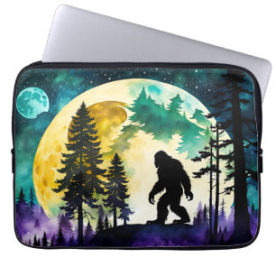 Sasquatch Volle Maan Laptop Sleeve