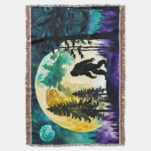 Sasquatch Volle maan op de Berg Deken (Voorkant Verticaal)