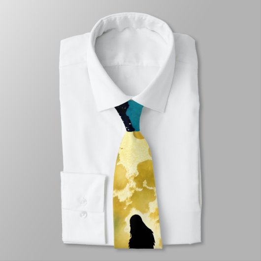 Sasquatch Volle Maan Stropdas (Gebonden)