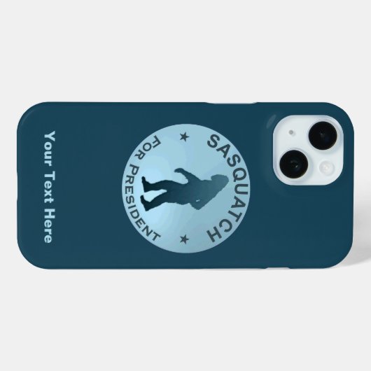 Sasquatch voor President Case-Mate iPhone Case (Achterkant (horizontaal))