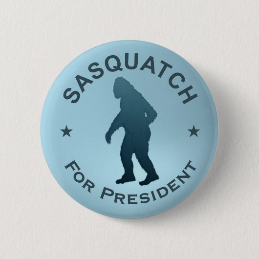 Sasquatch voor President Ronde Button 5,7 Cm (Voorkant)