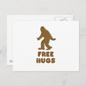 SASQUATCH - VRIJE HUGS BRIEFKAART (Voorkant / Achterkant)