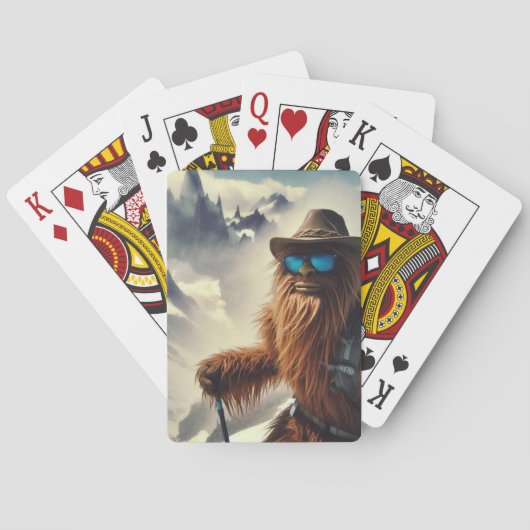 Sasquatch Wandelbergen Pokerkaarten (Achterkant)