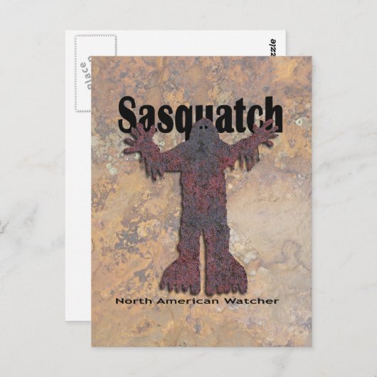 Sasquatch Watcher Briefkaart (Voorkant / Achterkant)