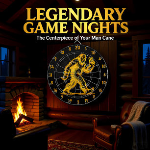 Sasquatch zegt: Streef naar glorie Dartbord