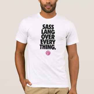 SASS CSS T-Shirt - "SASS Lang over alles"
