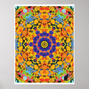 Sassafras Kinestische Collage Kaleidoscoop Poster