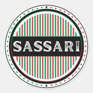 Sassari City Pride Embleem – Italiaanse identiteit Ronde Sticker