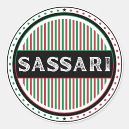 Sassari City Pride Emblem – Italian Identity Ronde Sticker