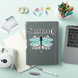 Sassenach Dragonfly Outlander Amber Blue Gift T-sh Sticker
