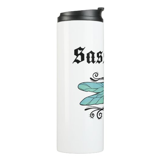 Sassenach Dragonfly Outlander Amber Blue Gift T-sh Thermosbeker (Gedraaid links)