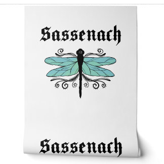 Sassenach Dragonfly Outlander Amber Blue Sweatshir Behang