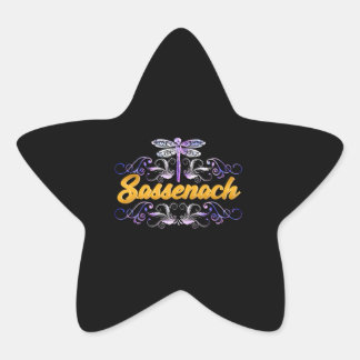 Sassenach Outlander Blue Dragonfly Ster Sticker