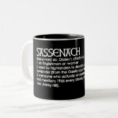 Sassenach Tweekleurige Koffiemok (Voorkant links)