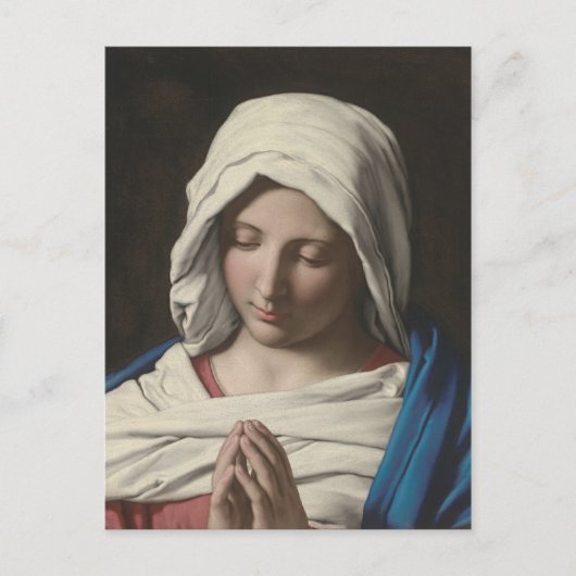 Sassoferrato - Madonna in het gebed Briefkaart (Voorkant)