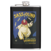 Sassolino Liquore da Dessert Promotion Heupfles (Voorkant)