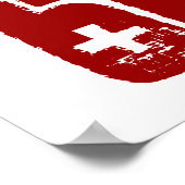 Sassy 60 60 Aangepaste naam zestiendaagse banner Poster (Hoek)