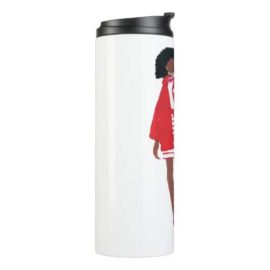 Sassy African American "Delta Diva" Thermosbeker (Gedraaid links)