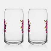 Sassy Attitude and Bold Pop Art Blikvorm Glas (Links)