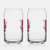 Sassy Attitude and Bold Pop Art Blikvorm Glas (Rechts)