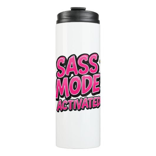 Sassy Attitude and Bold Pop Art Thermosbeker (Voorkant)