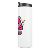 Sassy Attitude and Bold Pop Art Thermosbeker (Geroteerd rechts)