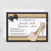 Sassy Beige Heels et Leopard Invitation (Devant)