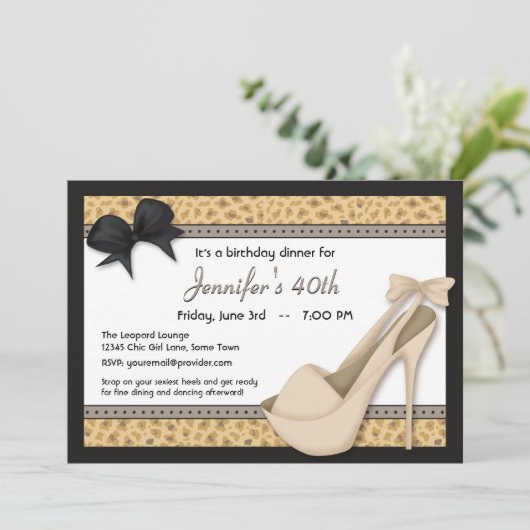 Sassy Beige Heels et Leopard Invitation (Debout devant)