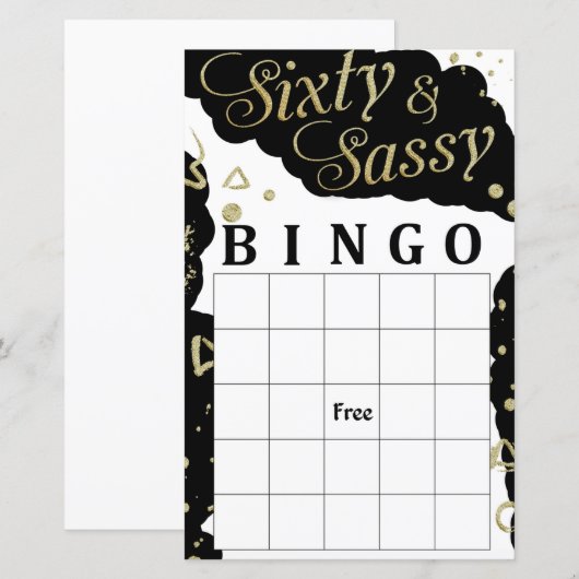 Sassy bingo (Voorkant / Achterkant)