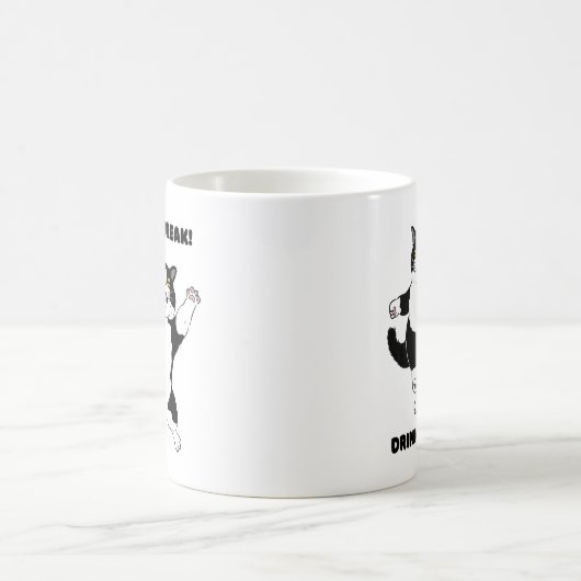 Sassy Black Cat Coffee Mug – Take a Break Reminder (Centre)