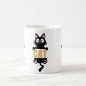 Sassy Black Cat, zwarte kat mok, Cat Lover Gift, I Koffiemok (Center)