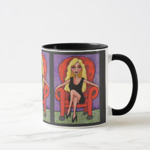 Sassy Blonde & Red-stoel - mok
