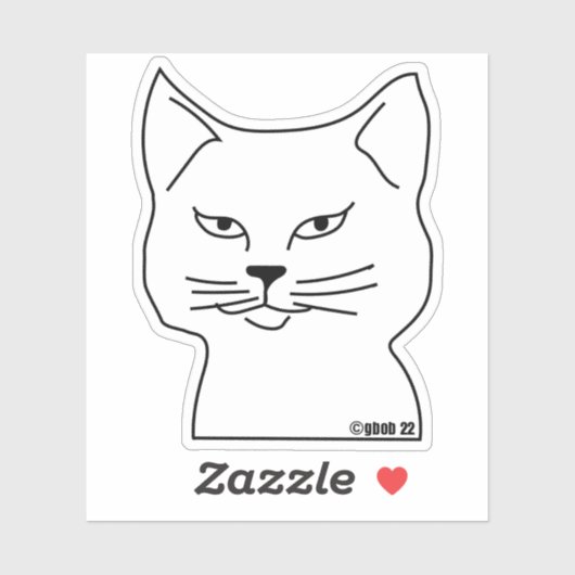 Sassy Bob Sticker (Feuille)