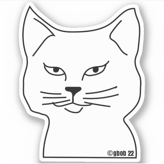 Sassy Bob Sticker (Devant)