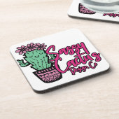 SASSY CACTUS DESIGN GO [logo 1] Bier Onderzetter (Linkerzijde)