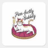 Sassy Cat Cocktail Sticker (Voorkant)
