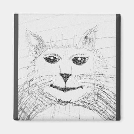 Sassy Cat Magnet Magneet (Voorkant)