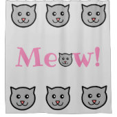 Sassy Cat Shower Curtain Douchegordijn (Voorkant)