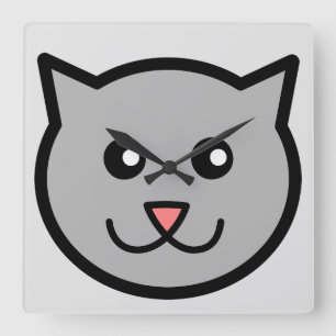 Sassy Cat Vierkante Klok