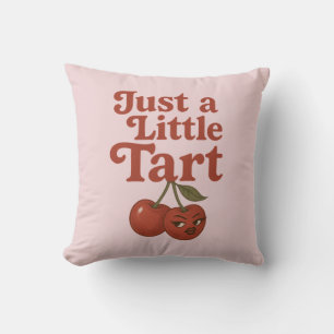 Sassy Cherry, gewoon een beetje zuur Retro rood en Kussen
