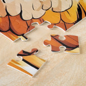 Sassy Chicken Wine Art Puzzel Legpuzzel (Zijkant)