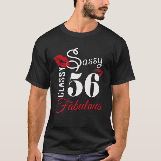 Sassy Classy 56 Fabulous Red T-shirt (Voorkant)