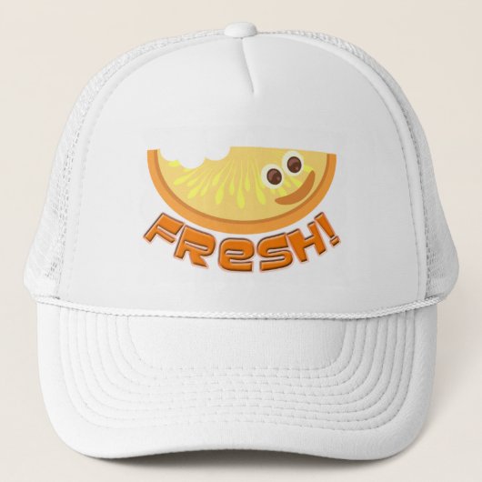 Sassy Cute Fresh Sinaasappel Trucker Pet (Voorkant)