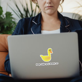 Sassy Cute Sarcastic Duck Humor Sticker
