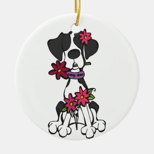 Sassy Dane Ornament (Voorkant)