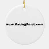 Sassy Dane Ornament (Achterkant)